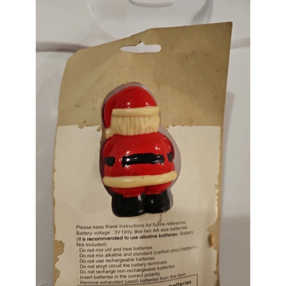 Amglo NIP Santa Claus Light-Up Stick Christmas Holiday Yard Indoor Outdoor Decor